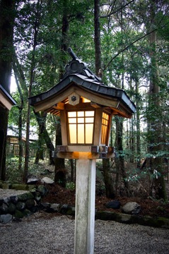 Lantern at a Japanese Shrine