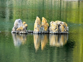 Rock Outcrop in Lake